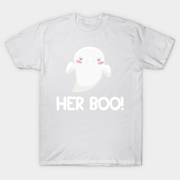 Boo Couple Her Boo Matching Halloween Shirts Gifts on October 31 T-Shirt-TOZ